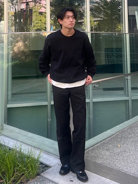 「アイテム（チノパンツ）」を使った、taiyo.さん（メンズ・172cm）の秋コーディネート