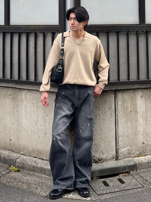 Vintage wide straight denim / ヴィンテージワイドストレートデニム