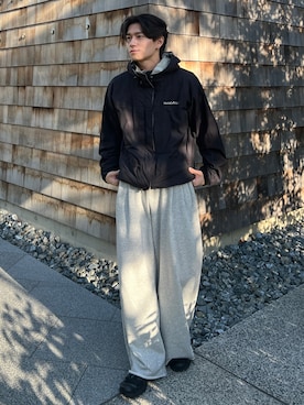 「アイテム（ナイロンジャケット）」を使った、taiyo.さん（メンズ・172cm）の秋コーディネート