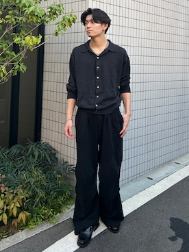 「アイテム（スウェットパンツ）」を使った、taiyo.さん（メンズ・172cm）の春コーディネート