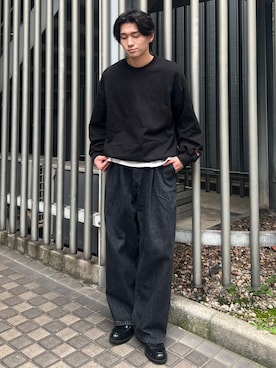 「アイテム（パンツ）」を使った、taiyo.さん（メンズ・172cm）の冬コーディネート