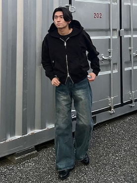 「SINSS（シンス）のアイテム」を使った、taiyo.さん（メンズ・172cm）の冬コーディネート