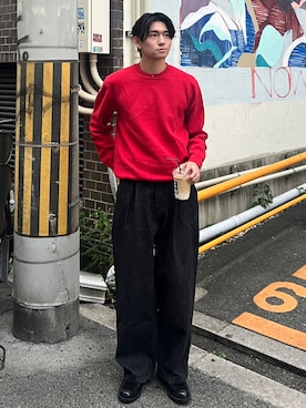 「アイテム（ネックレス）」を使った、taiyo.さん（メンズ・172cm）の秋コーディネート