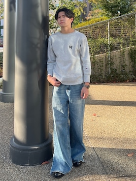 「Champion」｜taiyo.さん（メンズ・172cm）の秋コーディネート