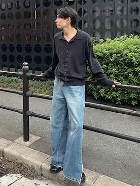 「アイテム（ローファー）」を使った、taiyo.さん（メンズ・172cm）の秋コーディネート