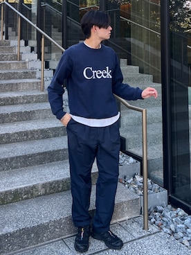 「アイテム（スウェット、その他）」を使った、taiyo.さん（メンズ・172cm）の秋コーディネート