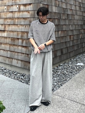 「ボーダーTシャツ」｜taiyo.さん（メンズ・172cm）の秋コーディネート