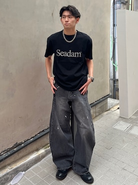 「SINSS（シンス）のアイテム（パンツ）」を使った、taiyo.さん（メンズ・172cm）の夏コーディネート