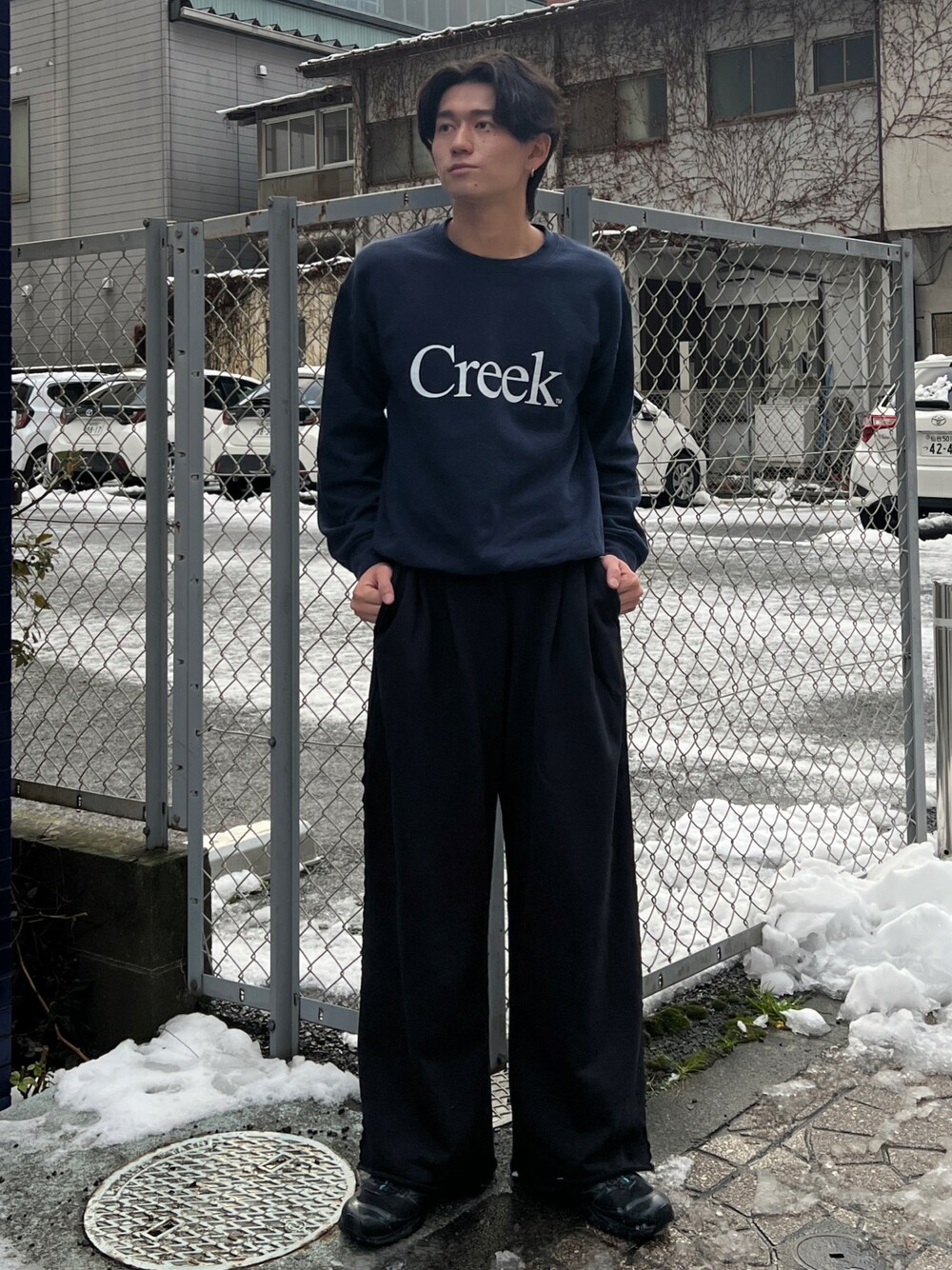 Creek Angler's Device クリーク スウェット ネイビー 中古・古着通販】Creek Angler's Device (クリークアングラーズ