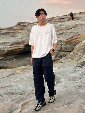 「アイテム（パンツ）」を使った、taiyo.さん（メンズ・172cm・20代）の夏コーディネート