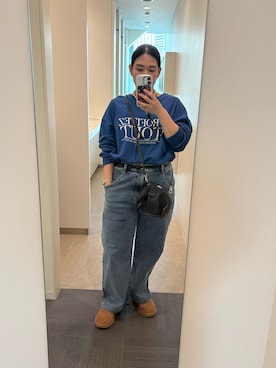 「アイテム（スウェット）」を使った、ayaco.mさん（レディース・150cm）の秋コーディネート