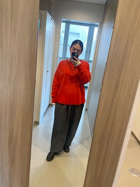 「SLOBE IENA（スローブイエナ）のアイテム（ニット/セーター）」を使った、ayaco.mさん（レディース・150cm）の冬コーディネート