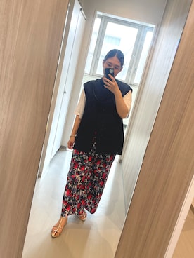 ピンドットマトラッセ コクーンジレを使った人気ファッション