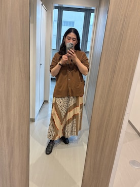 「SLOBE IENA（スローブイエナ）のアイテム（ニット/セーター）」を使った、ayaco.mさん（レディース・150cm）の秋コーディネート