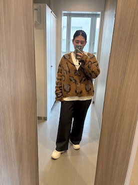 「TODAYFUL（トゥデイフル）のアイテム（カーディガン/ボレロ）」を使った、ayaco.mさん（レディース・150cm）の春コーディネート