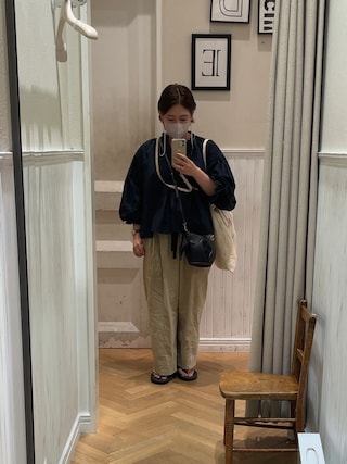 ballsey シルクコットン ネックギャザーブラウス BALLSEY（ボールジィ）の「シルクコットン ネックギャザー