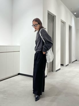 「CITEN（シテン）のアイテム（スラックス）」を使った、aono_ciさん（レディース・160cm）の秋コーディネート