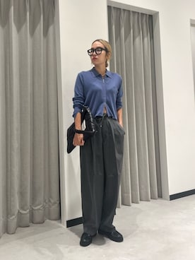 「CITEN（シテン）のアイテム（スラックス）」を使った、aono_ciさん（レディース・160cm）の秋コーディネート