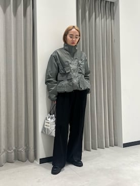 「ベーシック/トラッド」｜「アイテム（ブルゾン）」を使った、aono_ciさん（レディース・160cm）の春コーディネート