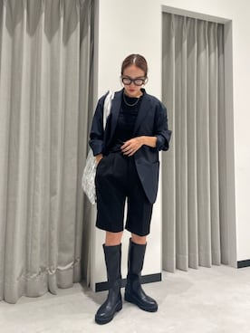 「ベーシック/トラッド」｜「アイテム（ブーツ）」を使った、aono_ciさん（レディース・160cm）の冬コーディネート