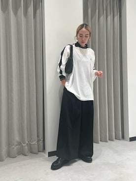 「CITEN（シテン）のアイテム（スラックス）」を使った、aono_ciさん（レディース・160cm）の秋コーディネート