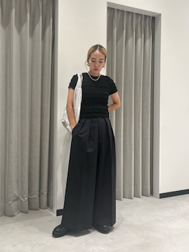 「CITEN（シテン）のアイテム（スラックス）」を使った、aono_ciさん（レディース・160cm）の秋コーディネート