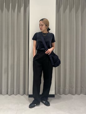 「CITEN（シテン）のアイテム（スラックス）」を使った、aono_ciさん（レディース・160cm）の夏コーディネート