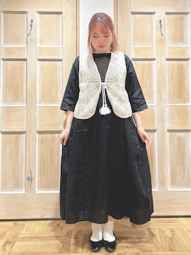 「TSUHARU by Samansa Mos2（ツハルバイサマンサモスモス）のアイテム（ワンピース/ドレス）」を使った、naa【155cm】さん（レディース・155cm）の春コーディネート