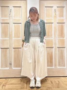 「カーディガンコーデ」｜「アイテム（その他）」を使った、naa【155cm】さん（レディース・155cm）の夏コーディネート