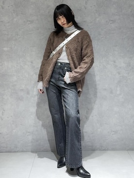 「タートル」｜「アイテム（ブーツ）」を使った、0801mikiさん（レディース・161cm）の冬コーディネート