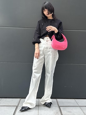 「Juze（ジュゼ）のアイテム」を使った、0801mikiさん（レディース・161cm）の冬コーディネート