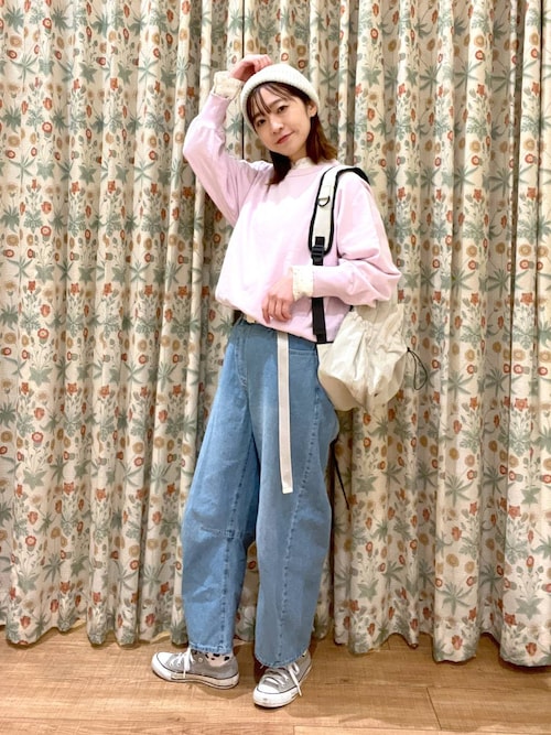 専用 ◆ おまとめ ONKUL掲載商品】カーブデニムパンツ[プチ・プラスサイズあり]《CLIP