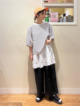 「studio CLIP（スタディオクリップ）のアイテム（シューズ）」を使った、miwa00scさん（レディース・165cm）の春コーディネート