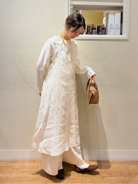 「studio CLIP（スタディオクリップ）のアイテム（ワンピース/ドレス）」を使った、miwa00scさん（レディース・165cm）の春コーディネート