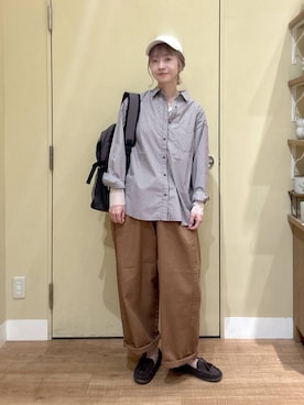 「アイテム（バックパック/リュック）」を使った、miwa00scさん（レディース・165cm・30代）の秋コーディネート