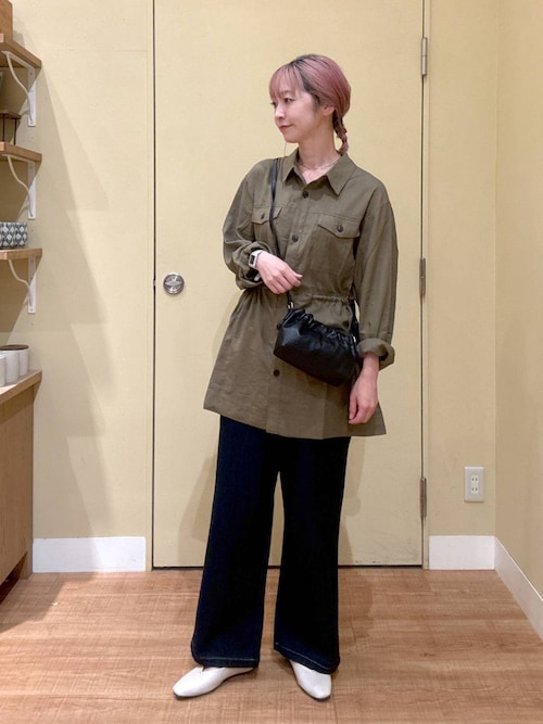 セール】【接触冷感】ひんやりイージーストレートデニム《CLIP denim