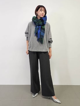 「アイテム（アクセサリー）」を使った、AZさん（レディース・165cm・30代）の秋コーディネート