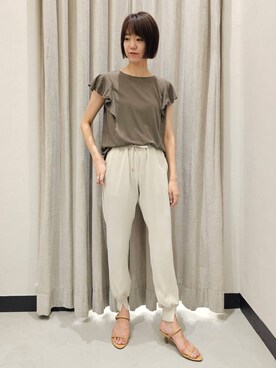 「アイテム（スリッポン）」を使った、AZさん（レディース・165cm・30代）の夏コーディネート