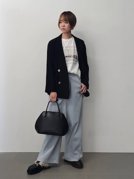 「アイテム（テーラードジャケット）」を使った、AZさん（レディース・165cm・30代）の夏コーディネート