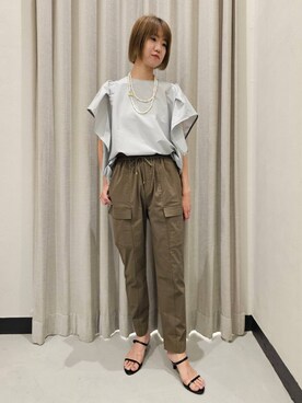 「アイテム（スリッポン）」を使った、AZさん（レディース・165cm・30代）の夏コーディネート
