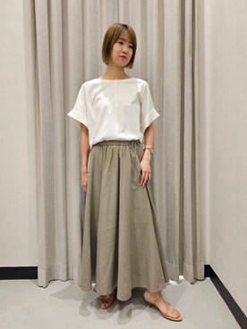 「アイテム（スリッポン）」を使った、AZさん（レディース・165cm・30代）の夏コーディネート