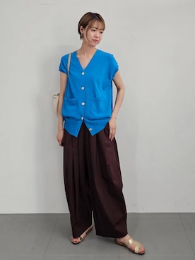 「PLAKTON（プラクトン）のアイテム」を使った、AZさん（レディース・165cm）の夏コーディネート