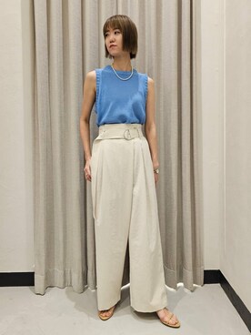 「アイテム（スリッポン）」を使った、AZさん（レディース・165cm・30代）の春コーディネート