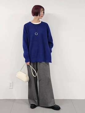 「アイテム（ローファー）」を使った、AZさん（レディース・165cm・30代）の冬コーディネート