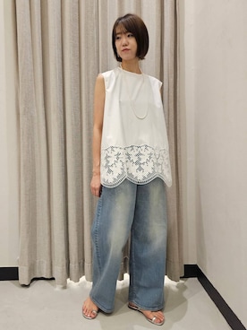 BARNYARDSTORM / メッシュレースプルオーバーを使った人気ファッション 