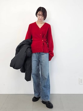 「アイテム（アクセサリー）」を使った、AZさん（レディース・165cm・30代）の秋コーディネート