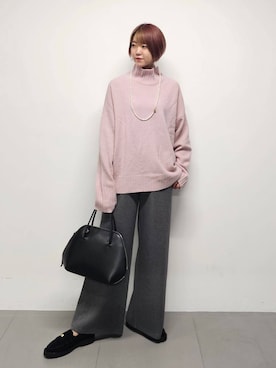 「アイテム（スウェットパンツ）」を使った、AZさん（レディース・165cm・30代）の秋コーディネート