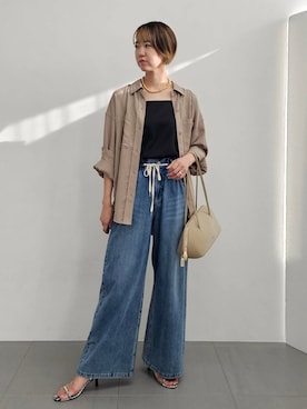 「アイテム（キャミソール）」を使った、AZさん（レディース・165cm・30代）の夏コーディネート