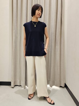 「アイテム（スリッポン）」を使った、AZさん（レディース・165cm・30代）の夏コーディネート