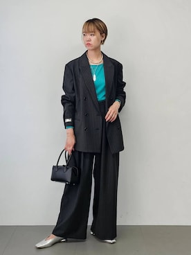 「アイテム（ニット/セーター）」を使った、AZさん（レディース・165cm・30代）の夏コーディネート